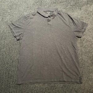 Bonobos Gray Buttonless Polo